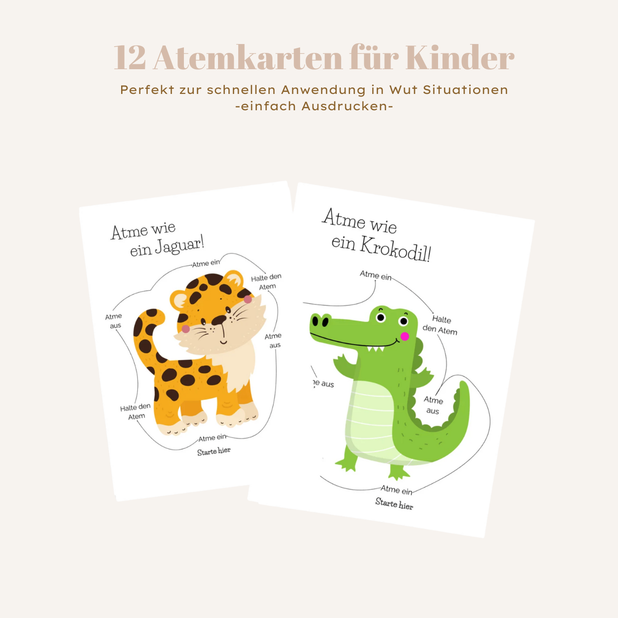 Atemkarten für Kinder | Atemübungen für Kinder