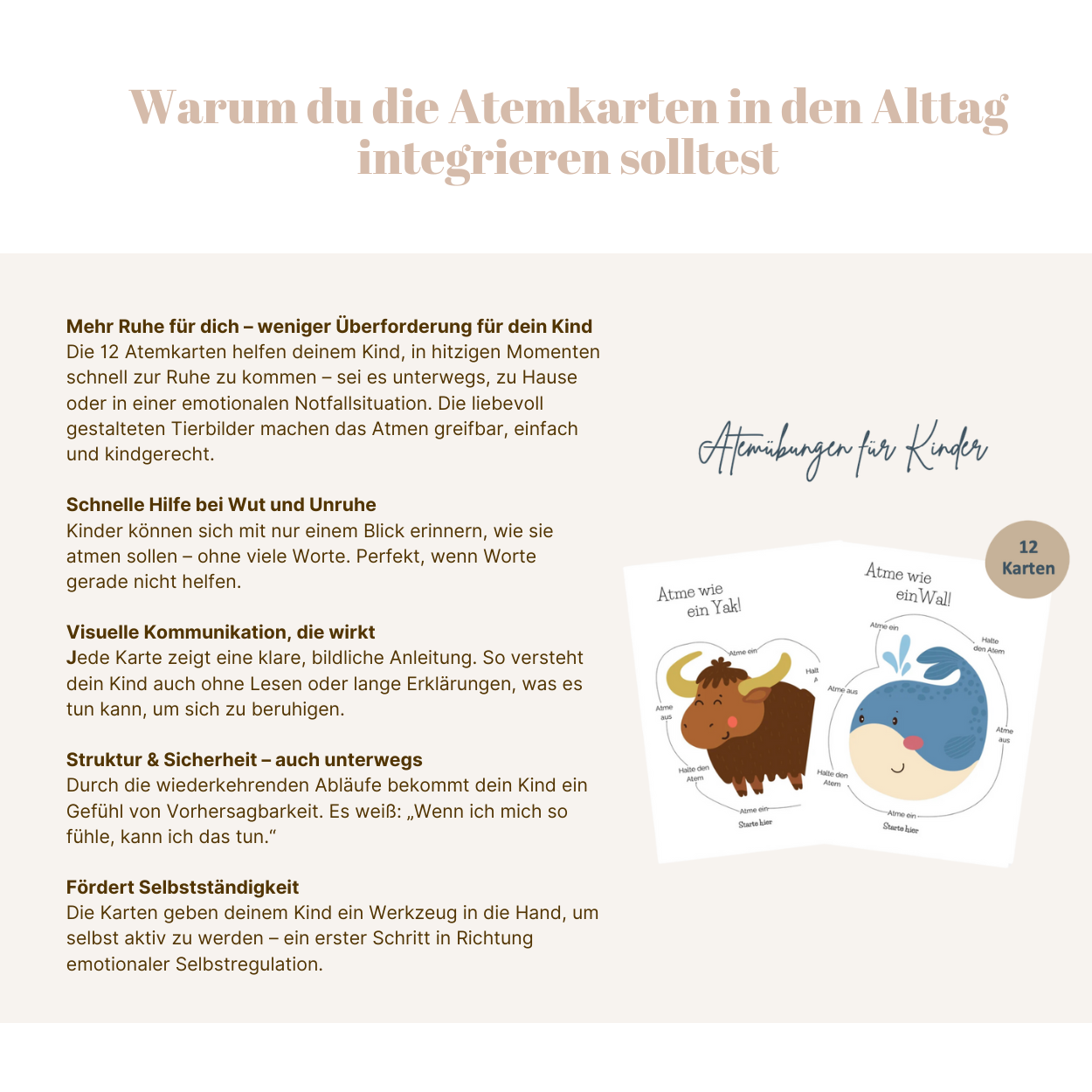Atemkarten für Kinder | Atemübungen für Kinder
