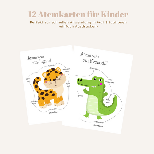 Atemkarten für Kinder | Atemübungen für Kinder