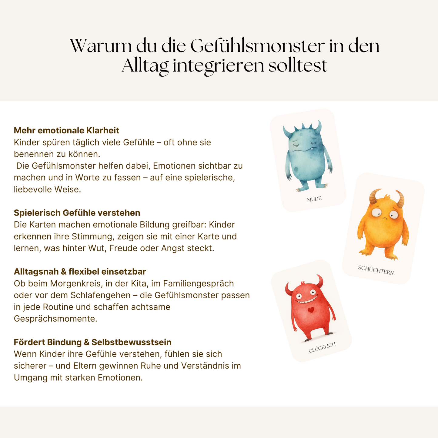 Die 15 Gefühlsmonster