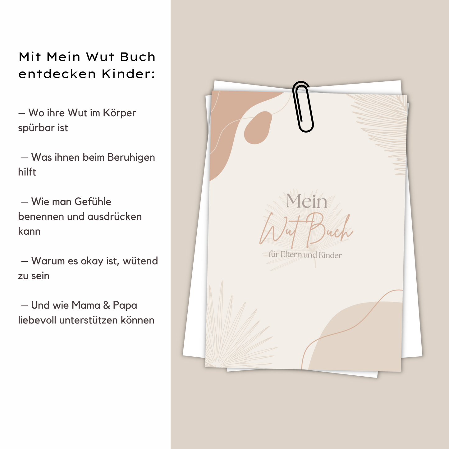 Mein Wut Buch – Ein liebevoller Begleiter für Kinder und Eltern